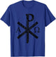 The Chi-Rho Cross - Jesus Christ Symbol - v2 vintage T-Shirt - T-Shirt | Royal