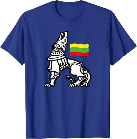 Iron Wolf Lietuva by Lithuania Strong T-Shirt - T-Shirt | Royal