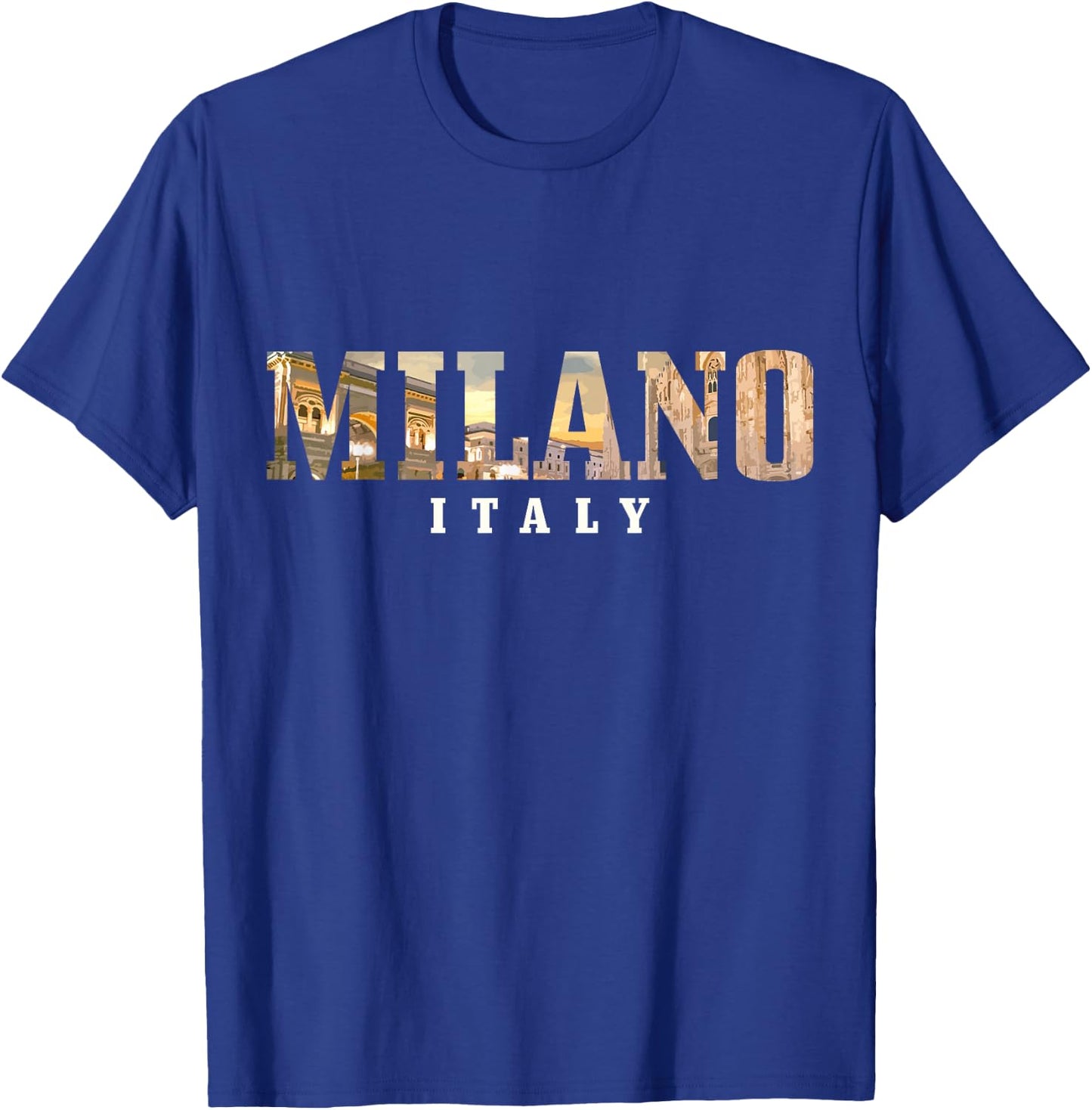 Milano Italia Skyline Italy Italy Souvenir Vintage T-Shirt - T-Shirt | Royal