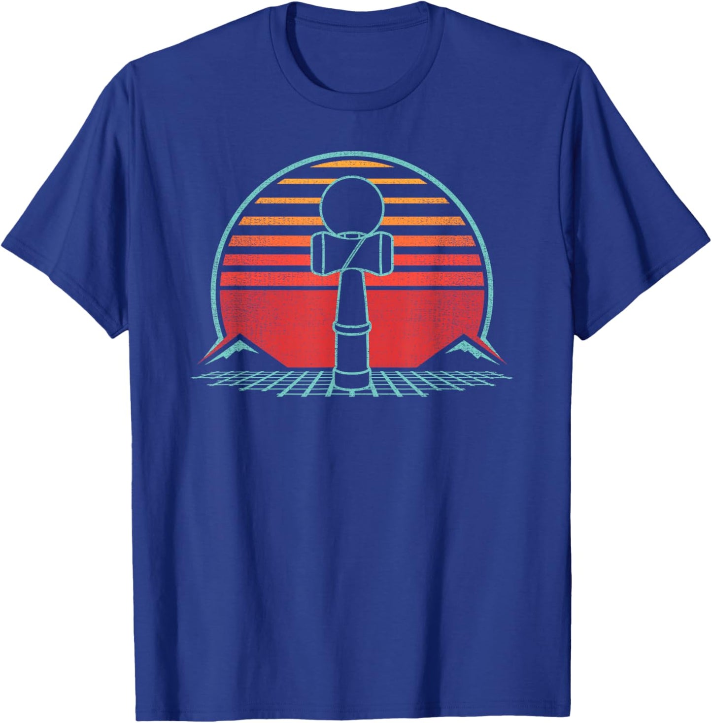 Kendama Retro Vintage 80s Style T-Shirt - T-Shirt | Royal