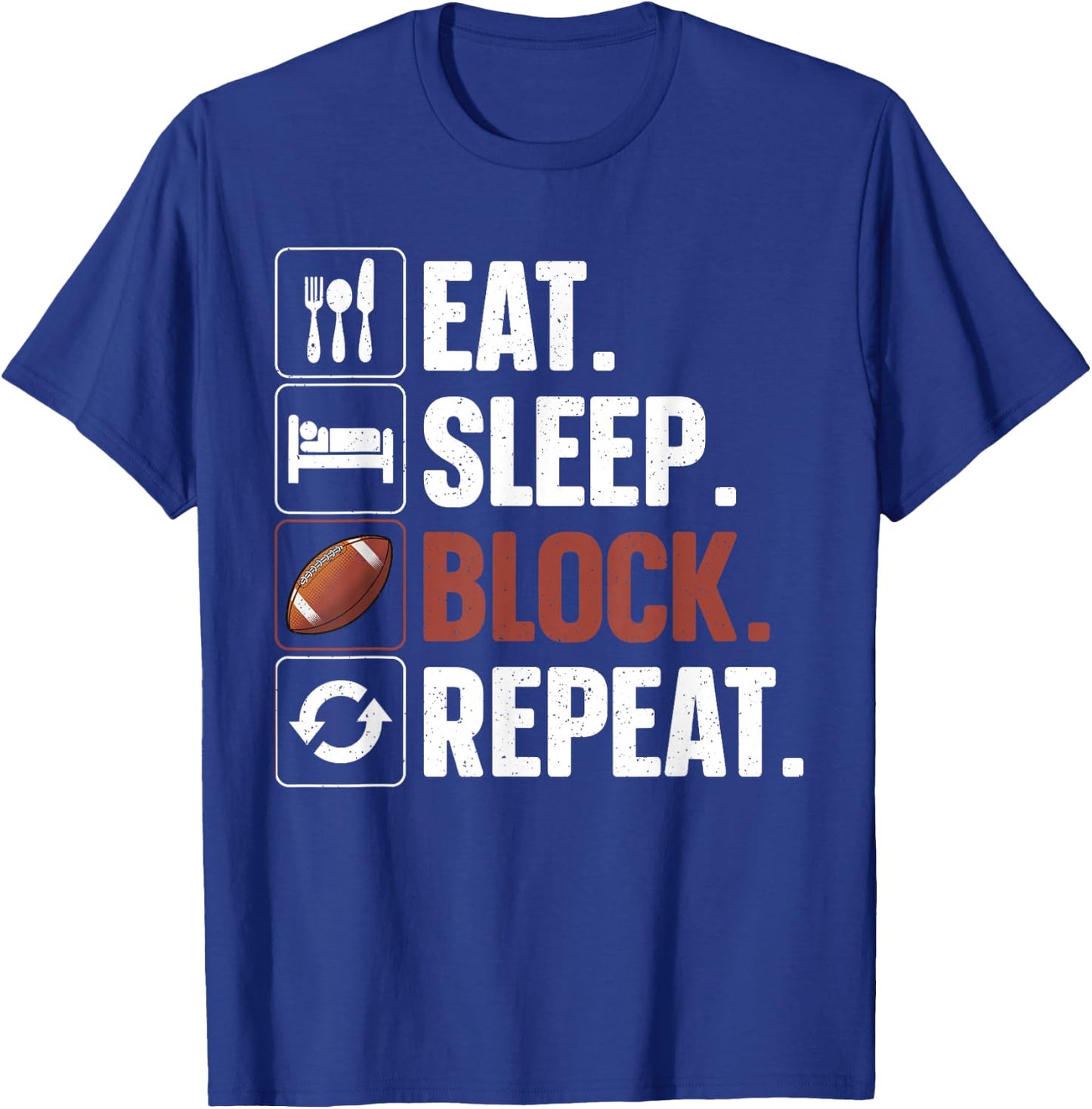 Lineman Art Women Football Player Offensive Lineman T-Shirt - T-Shirt | Royal