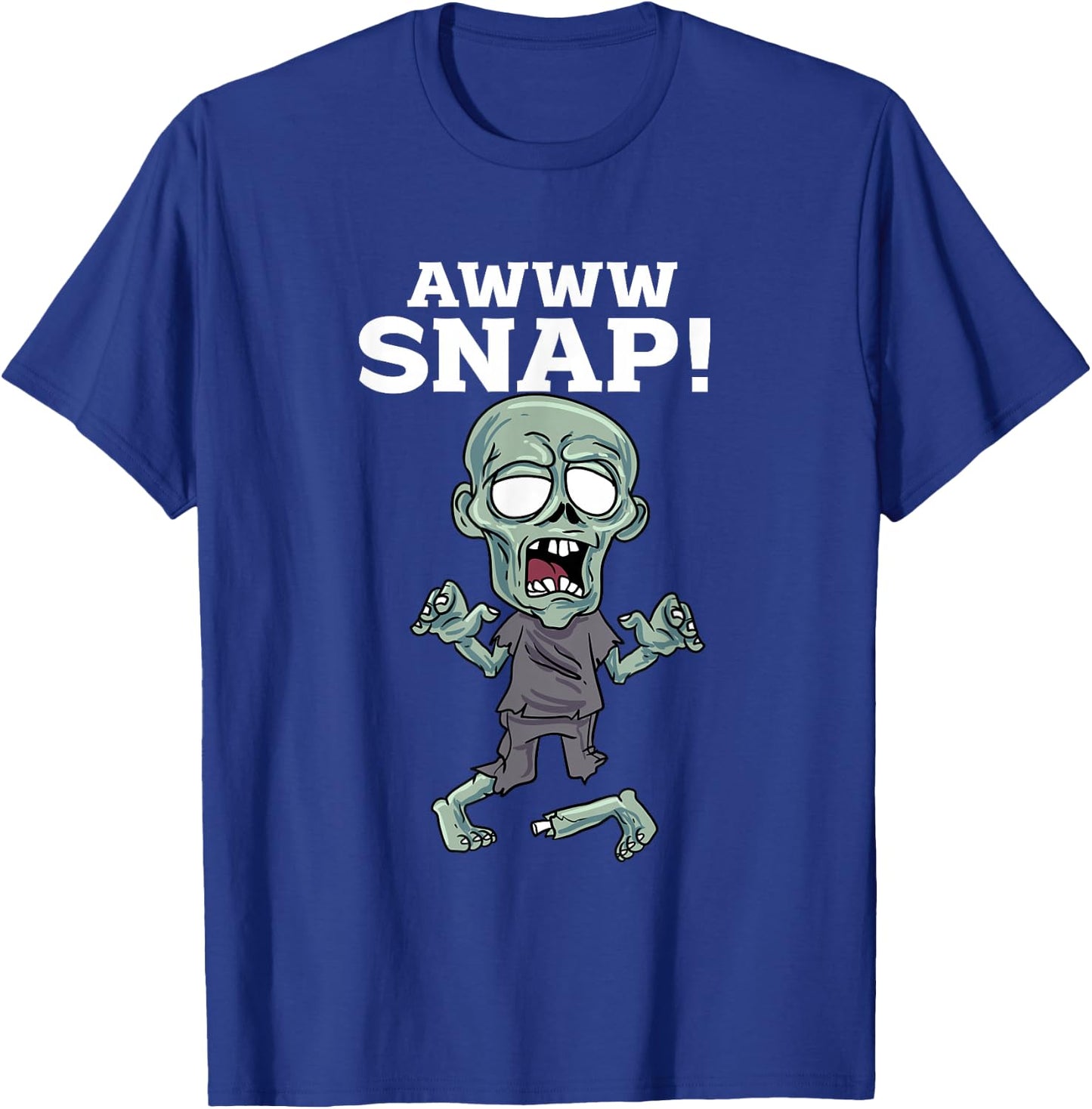 Awwww Snap Zombie T-Shirt - T-Shirt | Royal