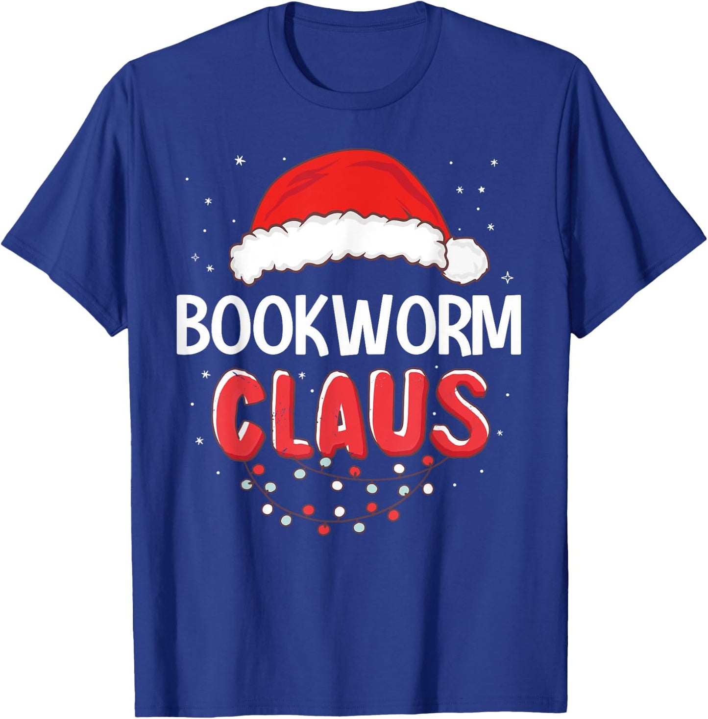 Bookworm Santa Claus Christmas Matching Costume T-Shirt - T-Shirt | Royal