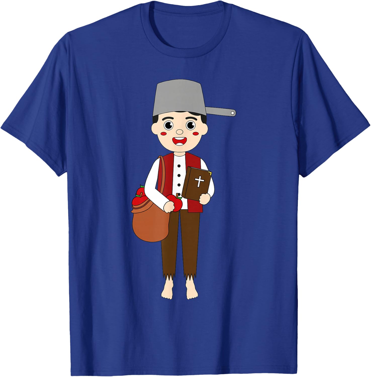Johnny Appleseed Day Apple Tree Farmer Orchard Seed Kids T-Shirt - T-Shirt | Royal