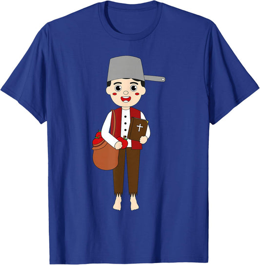 Johnny Appleseed Day Apple Tree Farmer Orchard Seed Kids T-Shirt - T-Shirt | Royal