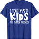 Shot Put And Discus Coach Teaching Track And Field Throwing T-Shirt - T-Shirt | Royal