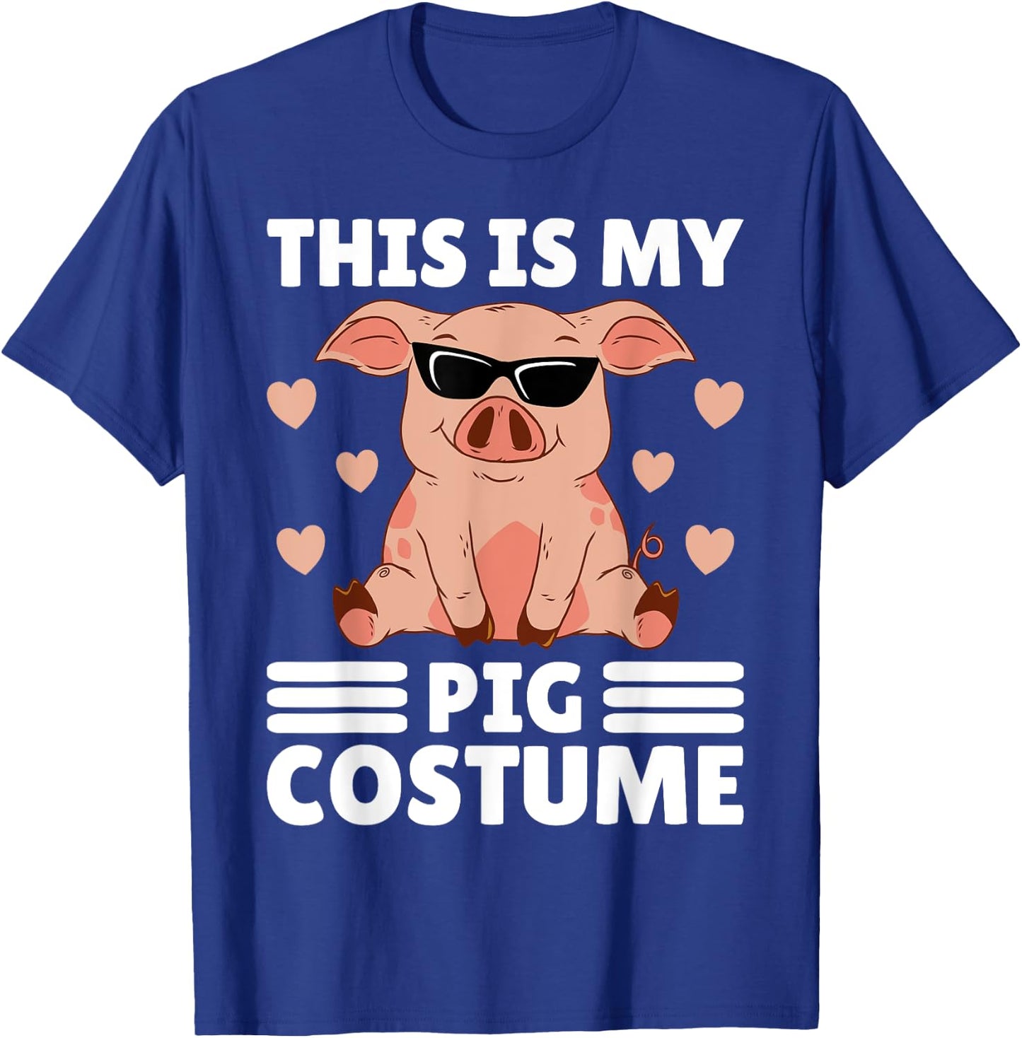 This Is My My Pig Costume Women Pig Stuff Funny Farmer Girl T-Shirt - T-Shirt | Royal