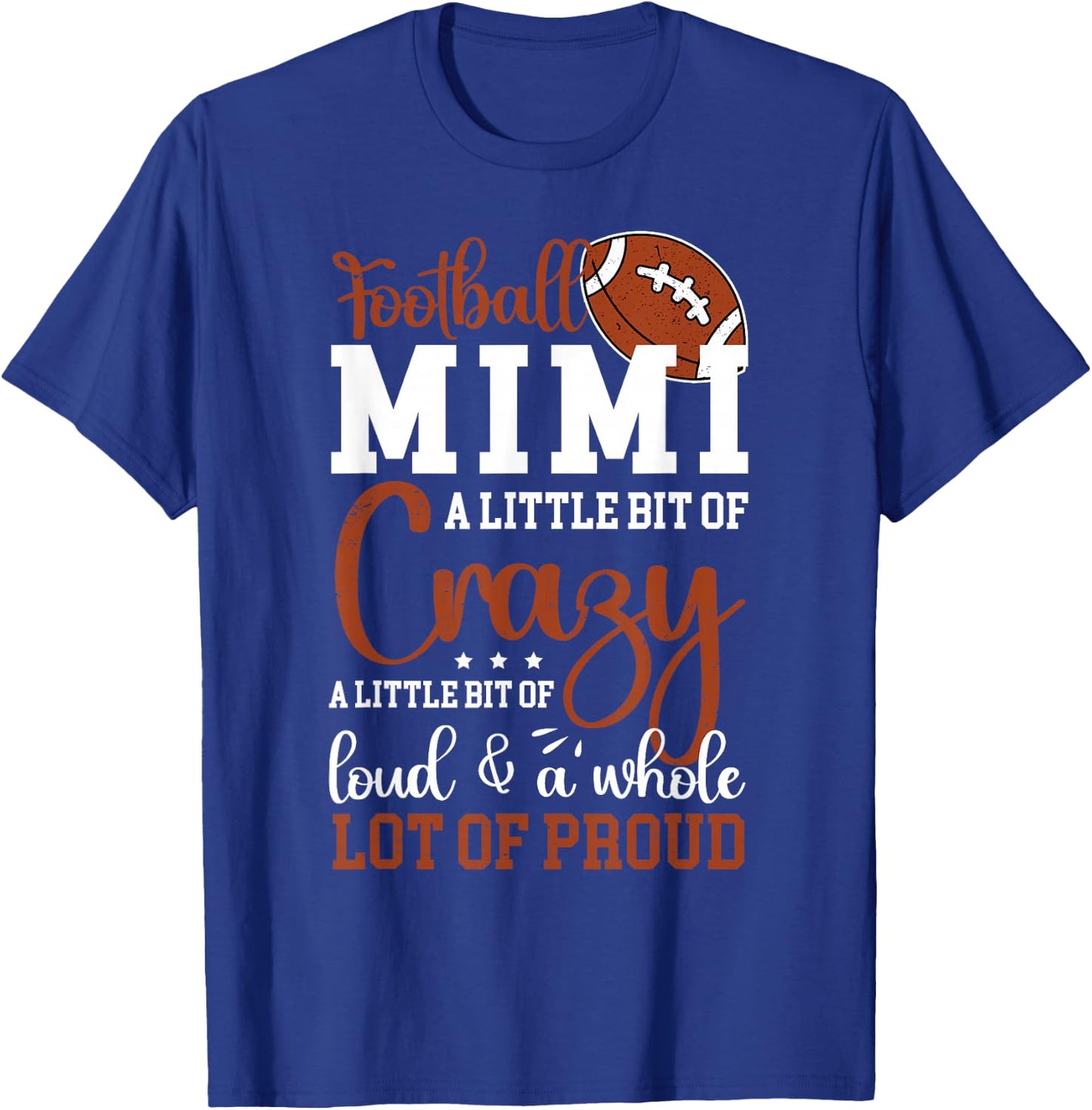 Football Mimi Proud Mimi Of A Football Player T-Shirt - T-Shirt | Royal