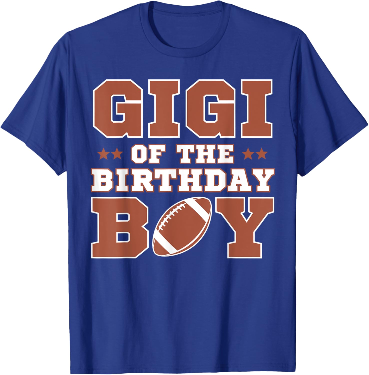 Gigi Of The Birthday Boy Football Kids 1st Bday Party Lover T-Shirt - T-Shirt | Royal