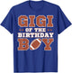 Gigi Of The Birthday Boy Football Kids 1st Bday Party Lover T-Shirt - T-Shirt | Royal