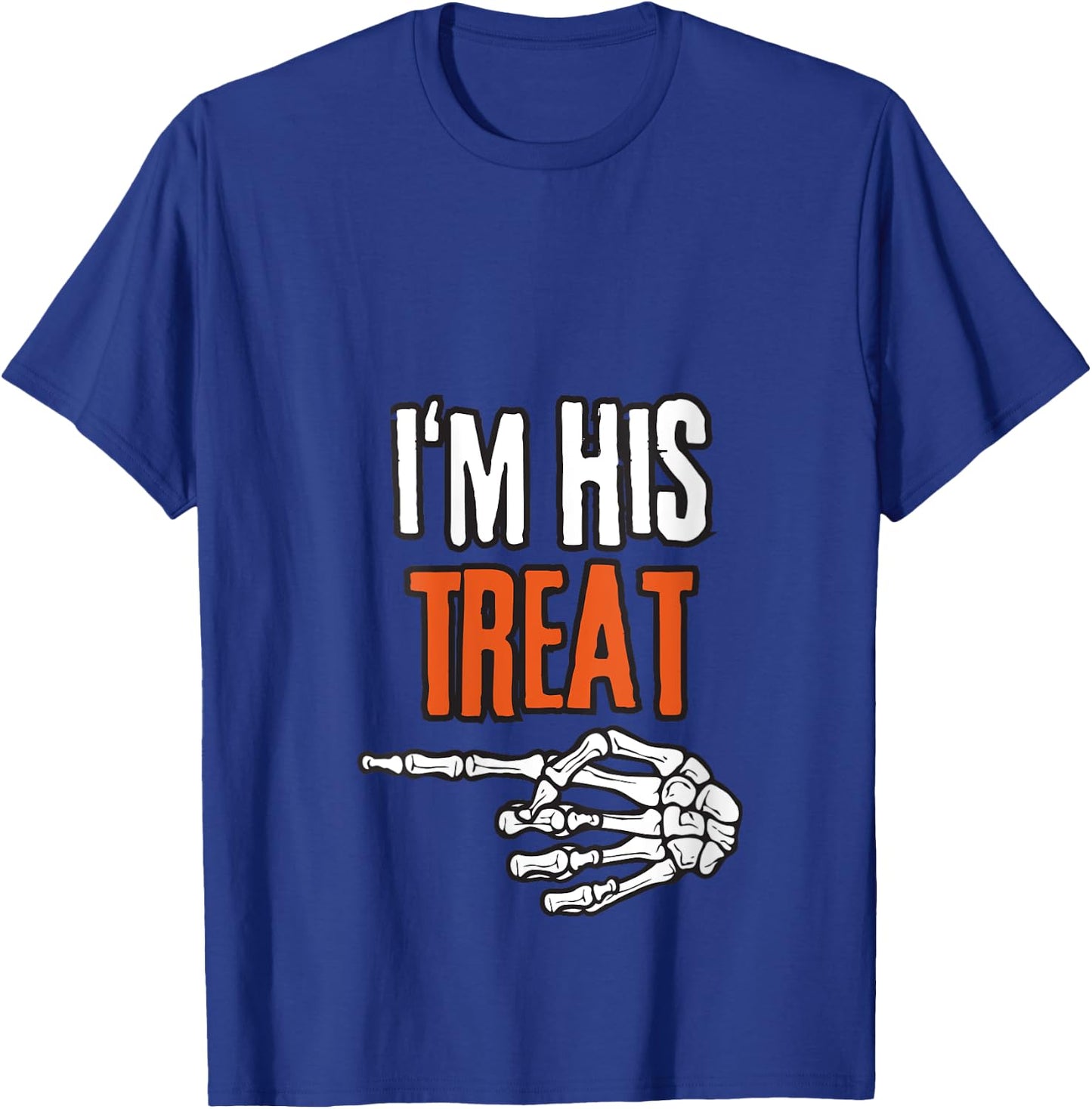 I'm His Treat Hilarious Halloween For Couples Matching V-Neck T-Shirt - T-Shirt | Royal