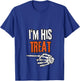 I'm His Treat Hilarious Halloween For Couples Matching V-Neck T-Shirt - T-Shirt | Royal
