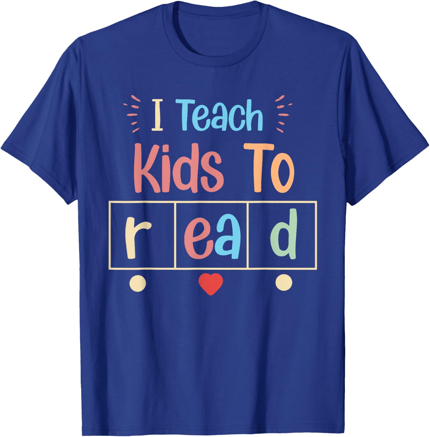 I Teach Kids To Read Science Teachers Men Women Reading T-Shirt - T-Shirt | Royal