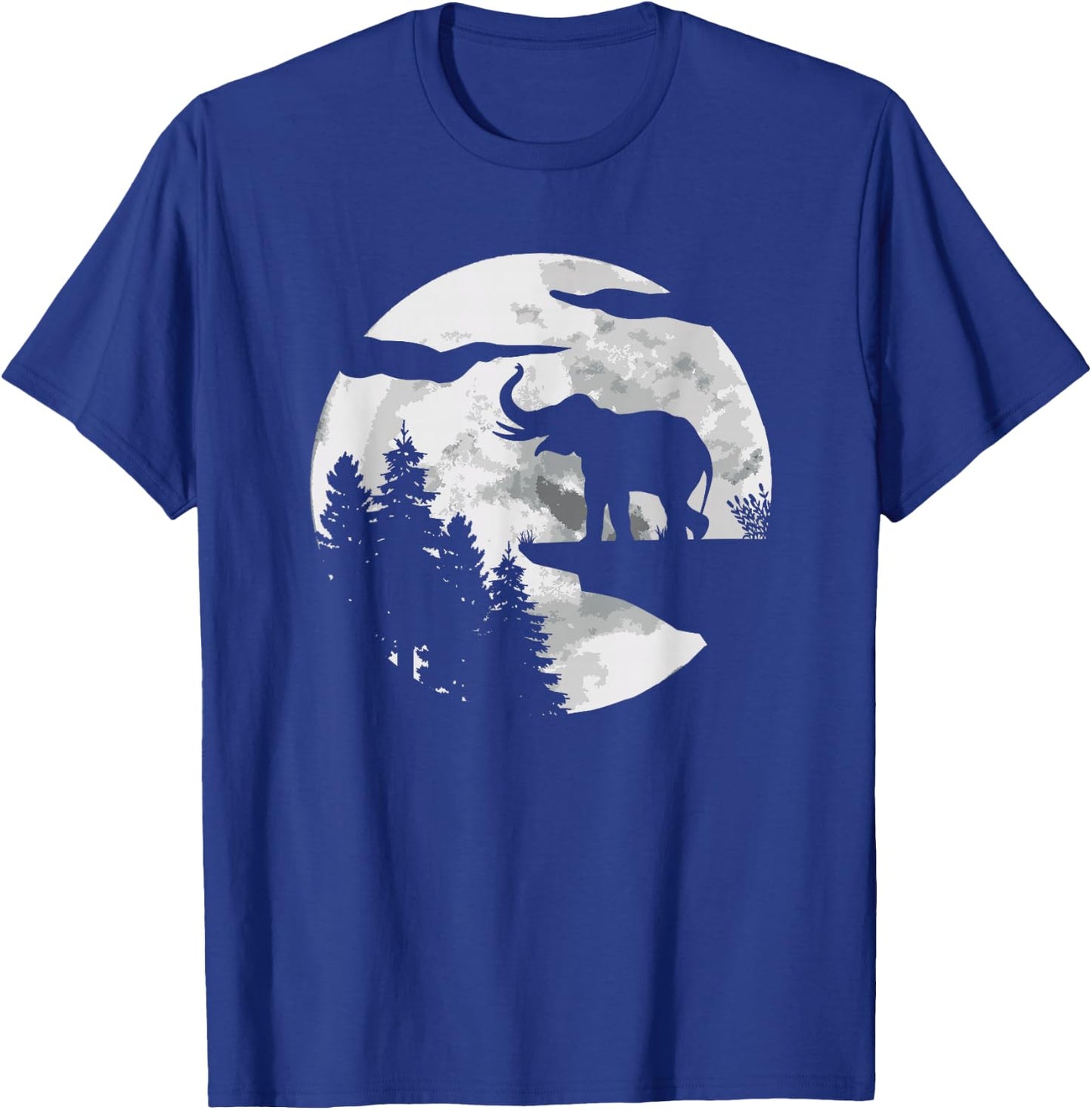 Elephant Africa Safari Pachyderm - Full Moon Elephant T-Shirt - T-Shirt | Royal