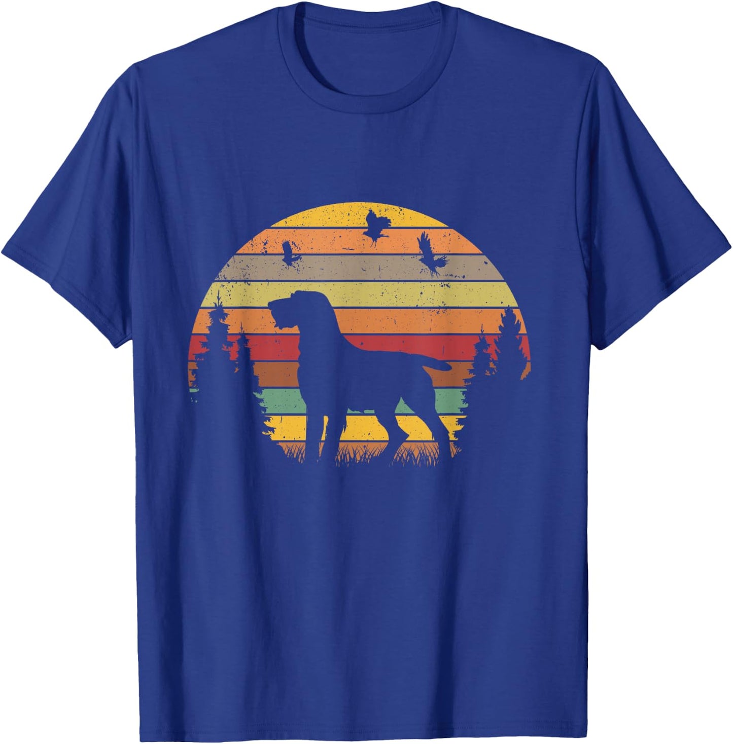 German Wirehaired Pointer Clothing German Wirehaired Pointer Vintage -Adult T-Shirt - T-Shirt | Royal