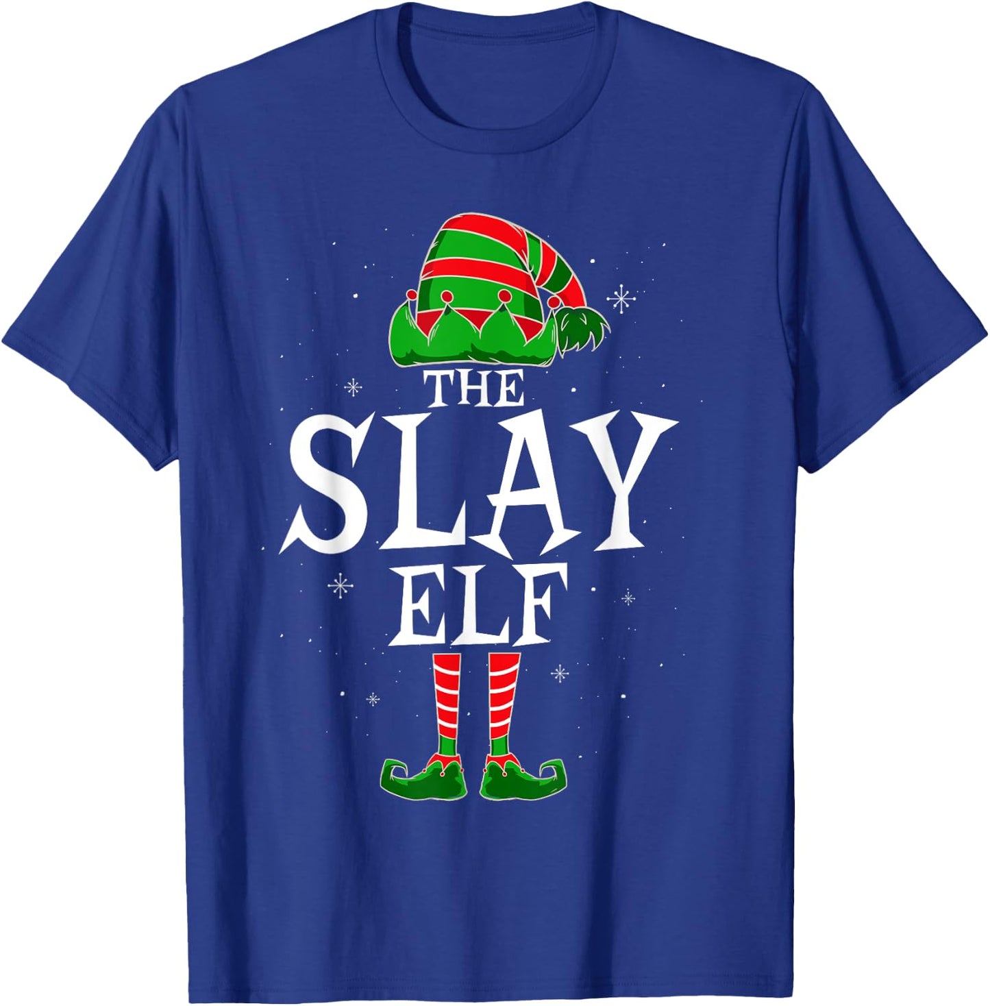 The Slay Elf Group Matching Family Christmas Beautiful T-Shirt - T-Shirt | Royal