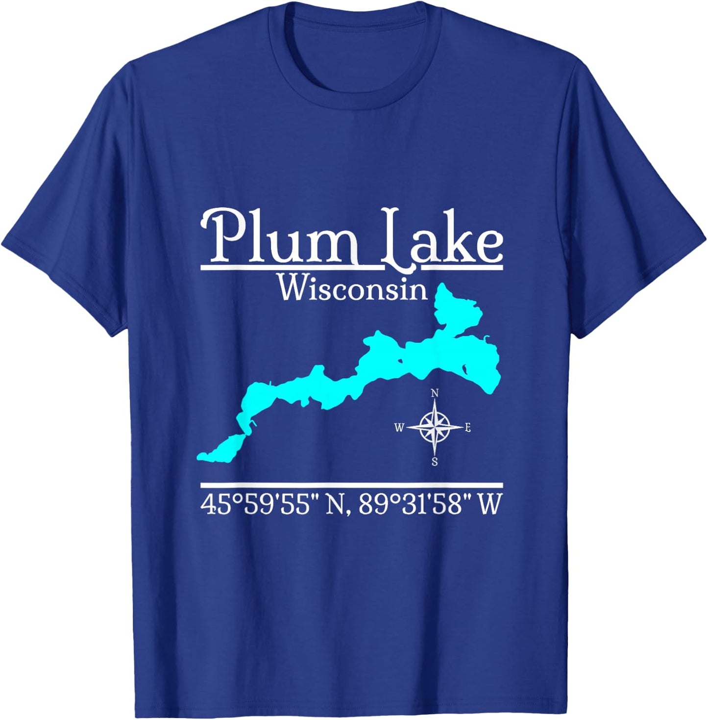 Plum Lake, Wisconsin T-Shirt - T-Shirt | Royal