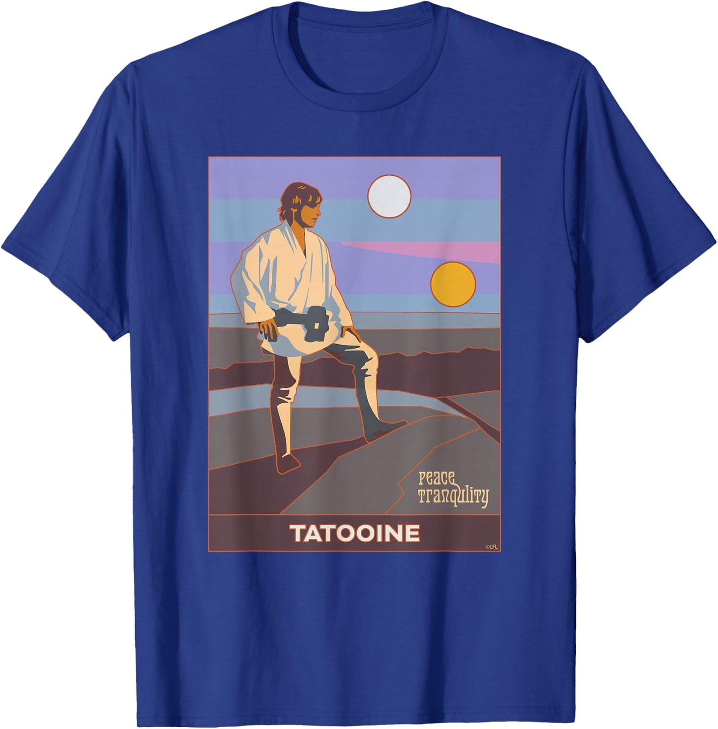 Star Wars A New Hope Luke Skywalker Tatooine T-Shirt - T-Shirt | Royal