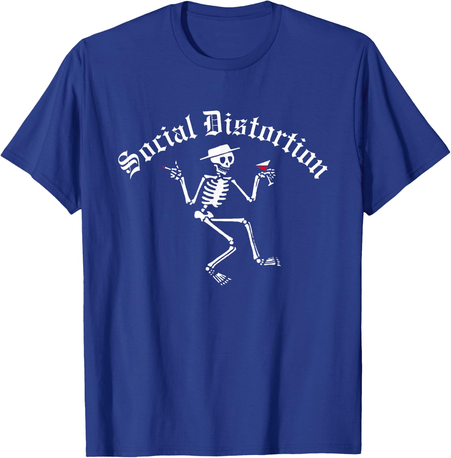 Official Social Distortion Skelly T-Shirt - T-Shirt | Royal