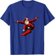 Santa Snowboarding Christmas Pajama Snowboard Sport X-Mas T-Shirt - T-Shirt | Royal