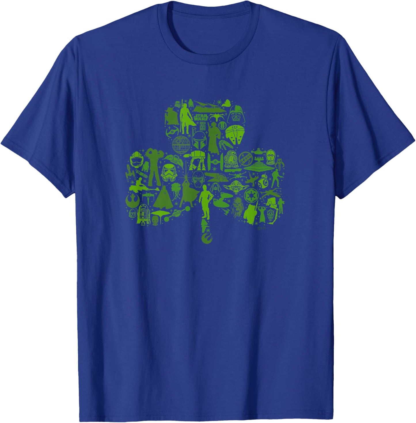 Star Wars Green Shamrock St. Patrick’s Day T-Shirt - T-Shirt | Royal