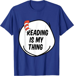Reading is my Thing Funny Bookworm Reading book Lover T-Shirt - T-Shirt | Royal