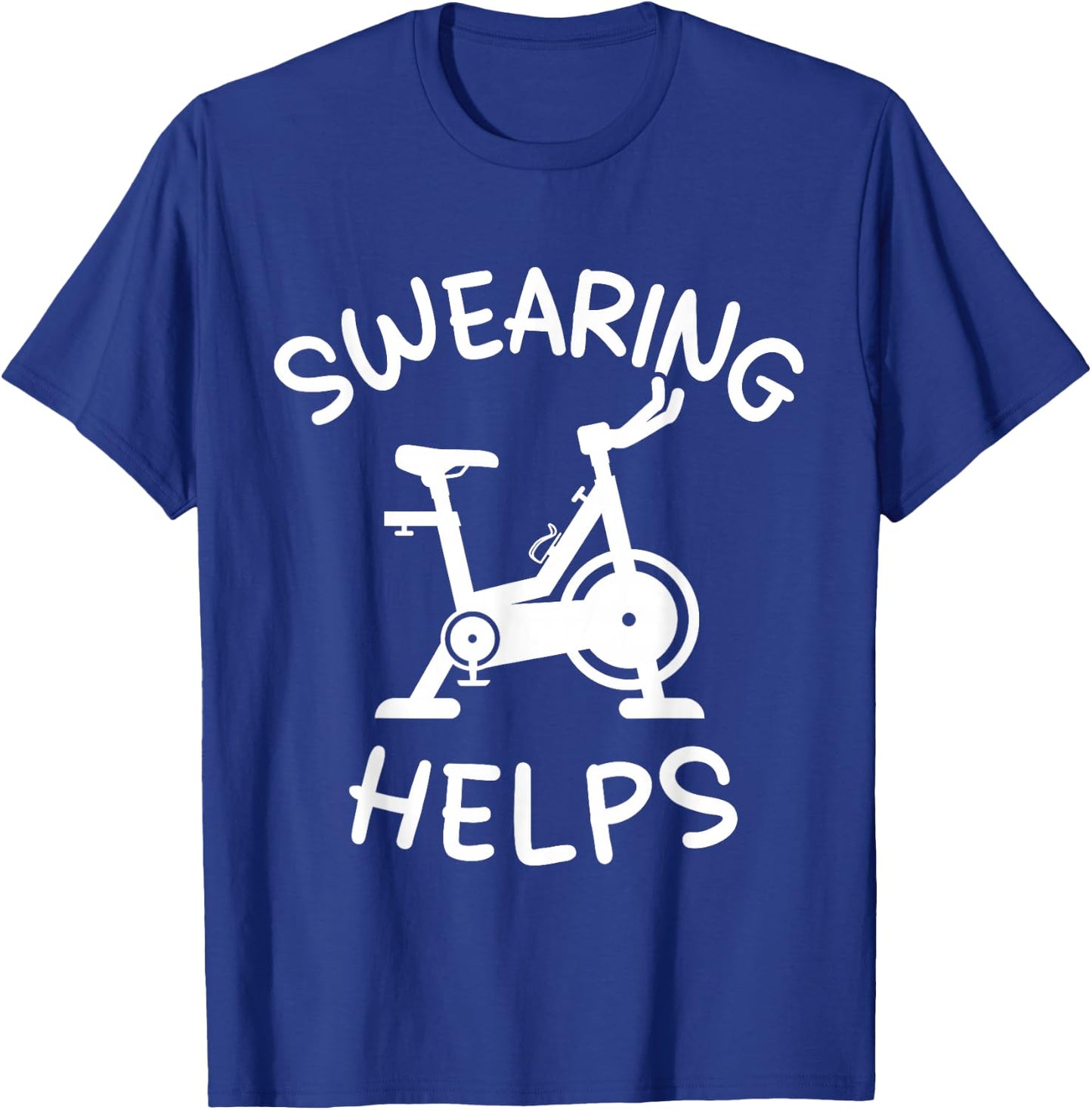 Spinning Class Indoor Rhythm Cycling Workout Stationary Bike T-Shirt - T-Shirt | Royal