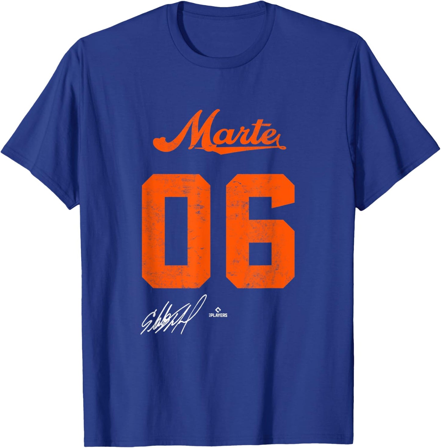 Starling Marte 06 Starling Marte New York MLBPA T-Shirt - T-Shirt | Royal
