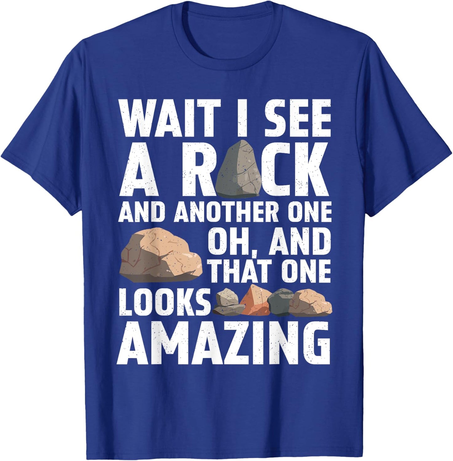 Funny Rock Collector Art Women Kids Geology Lover T-Shirt - T-Shirt | Royal