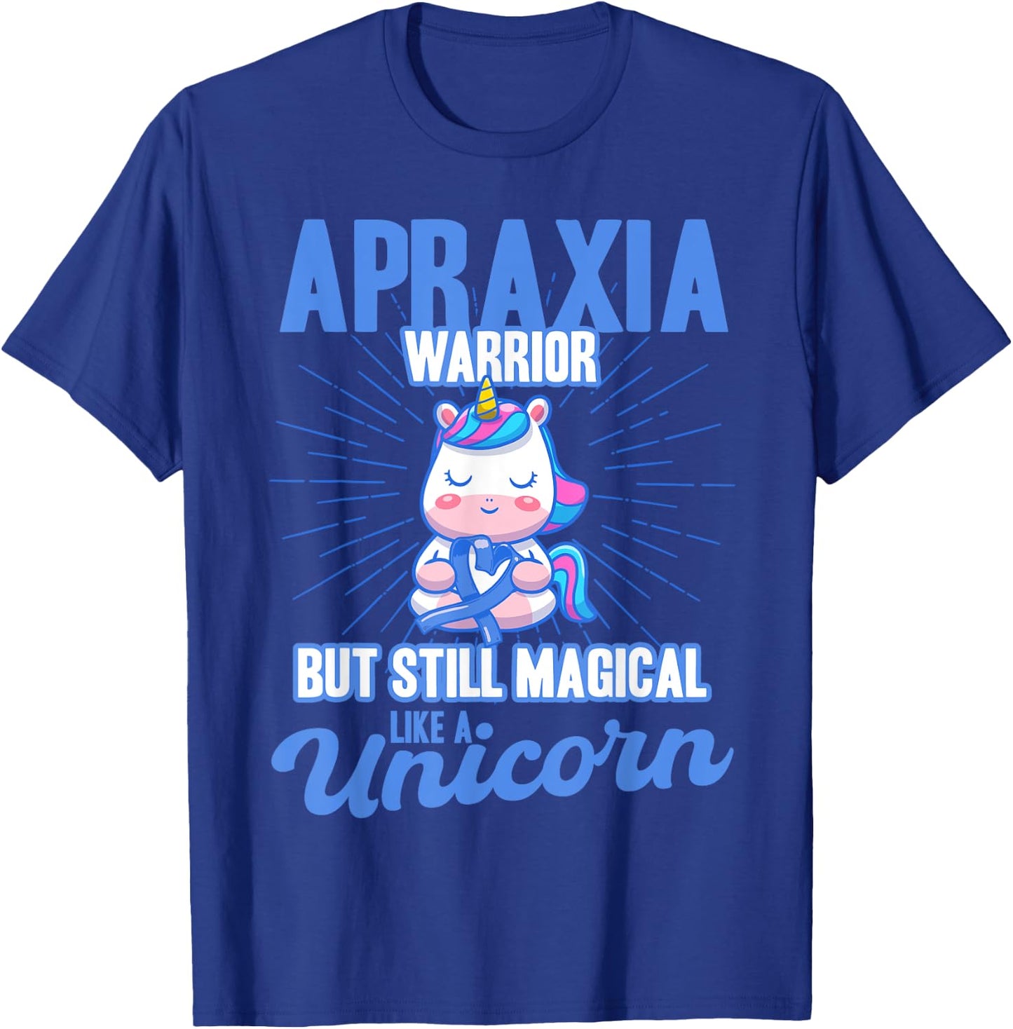 Magical Like A Unicorn Apraxia Awareness T-Shirt - T-Shirt | Royal