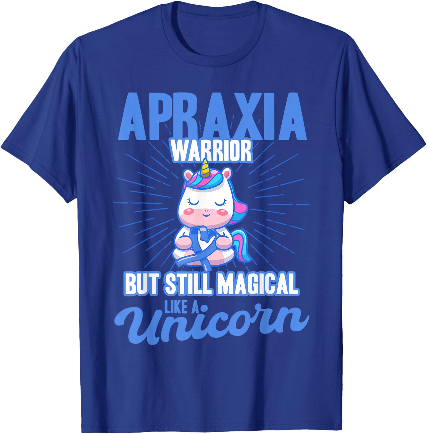 Magical Like A Unicorn Apraxia Awareness T-Shirt - T-Shirt | Royal