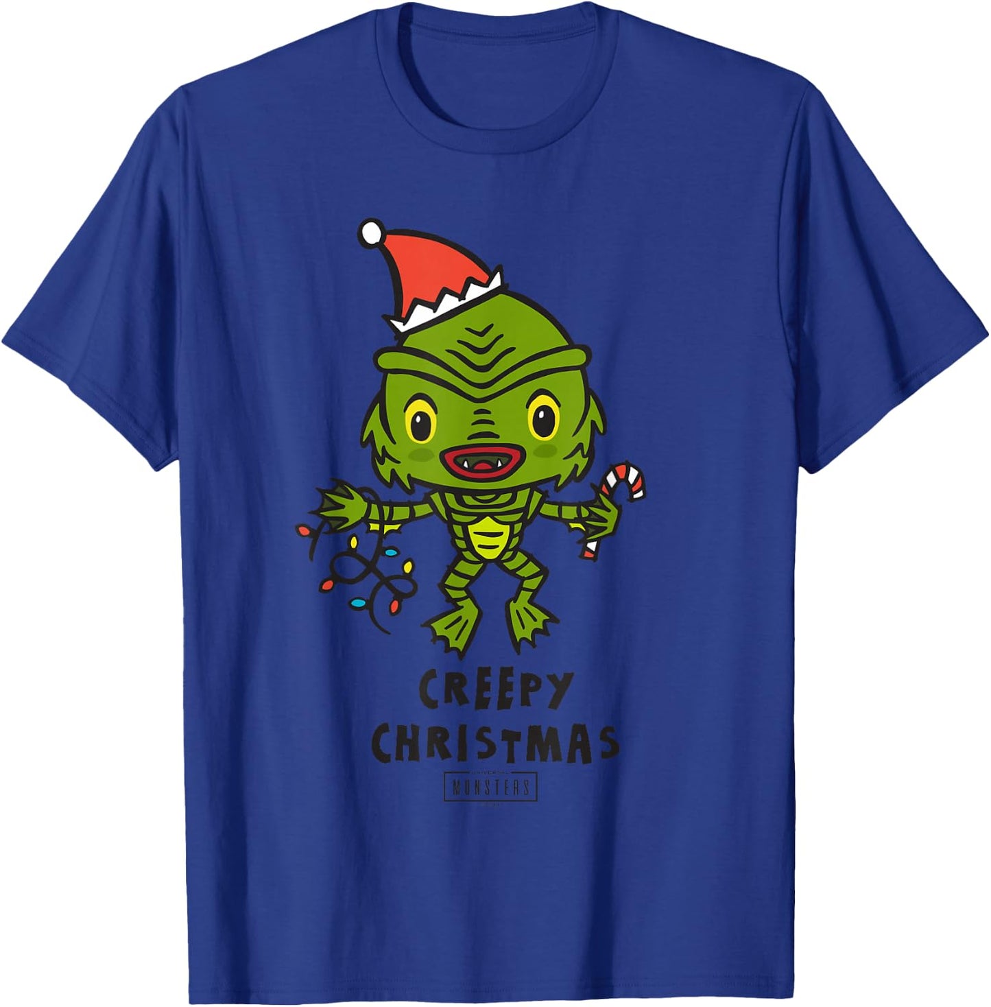 Universal Monsters Creature from the Black Lagoon Christmas T-Shirt - T-Shirt | Royal