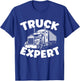 Truck Expert Funny Toddler Boys Semi truck T-Shirt - T-Shirt | Royal