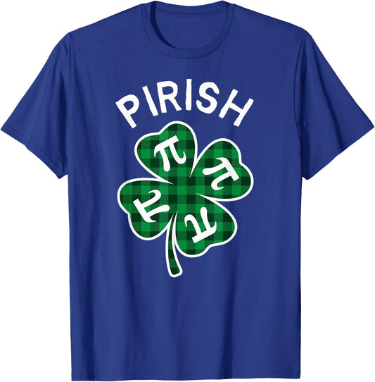 Pirish Plaid Lucky Clover St. Patrick's Day T-Shirt - T-Shirt | Royal