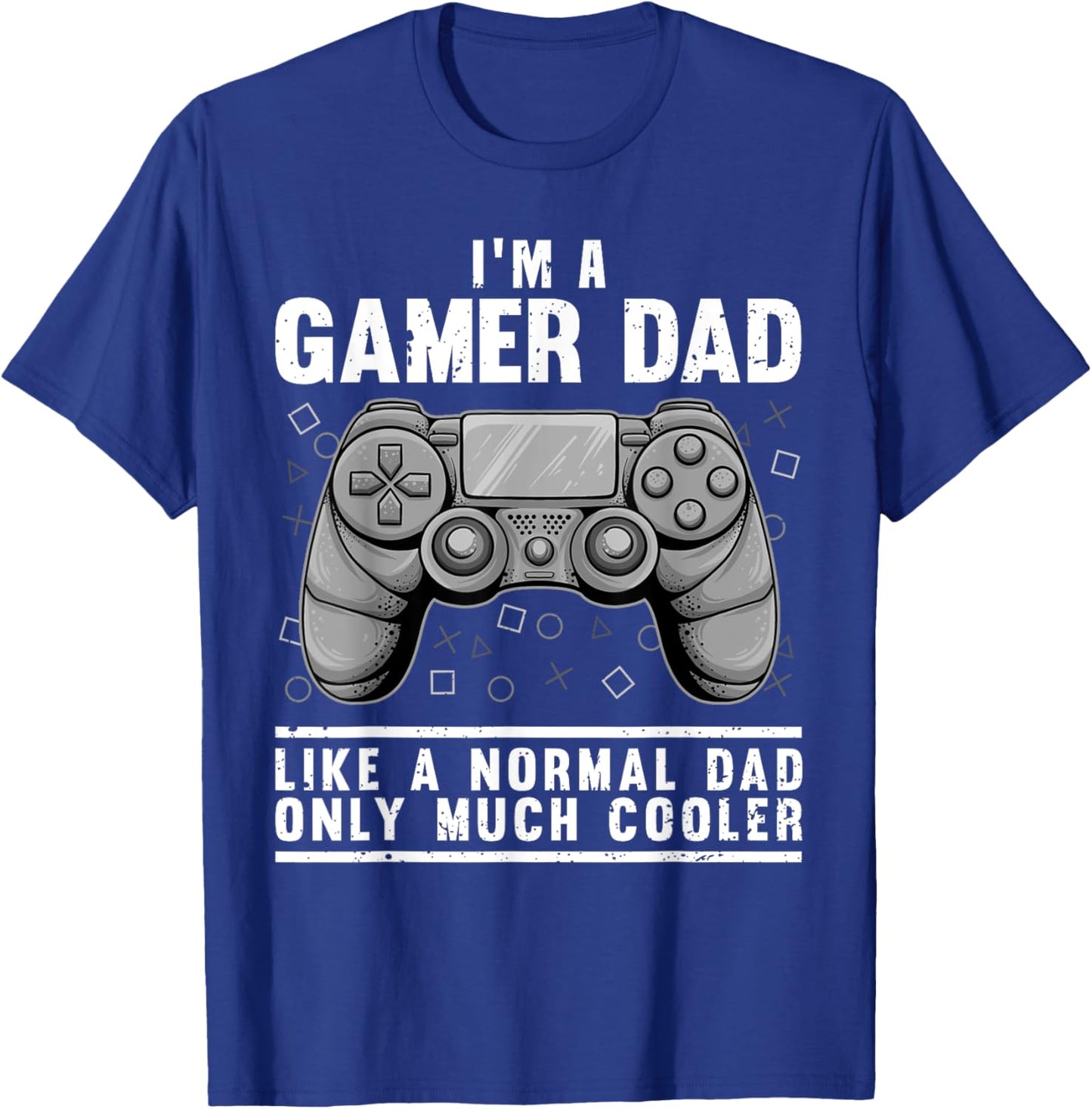 Funny Gamer Dad Design Husband Gaming Father's Day T-Shirt - T-Shirt | Royal