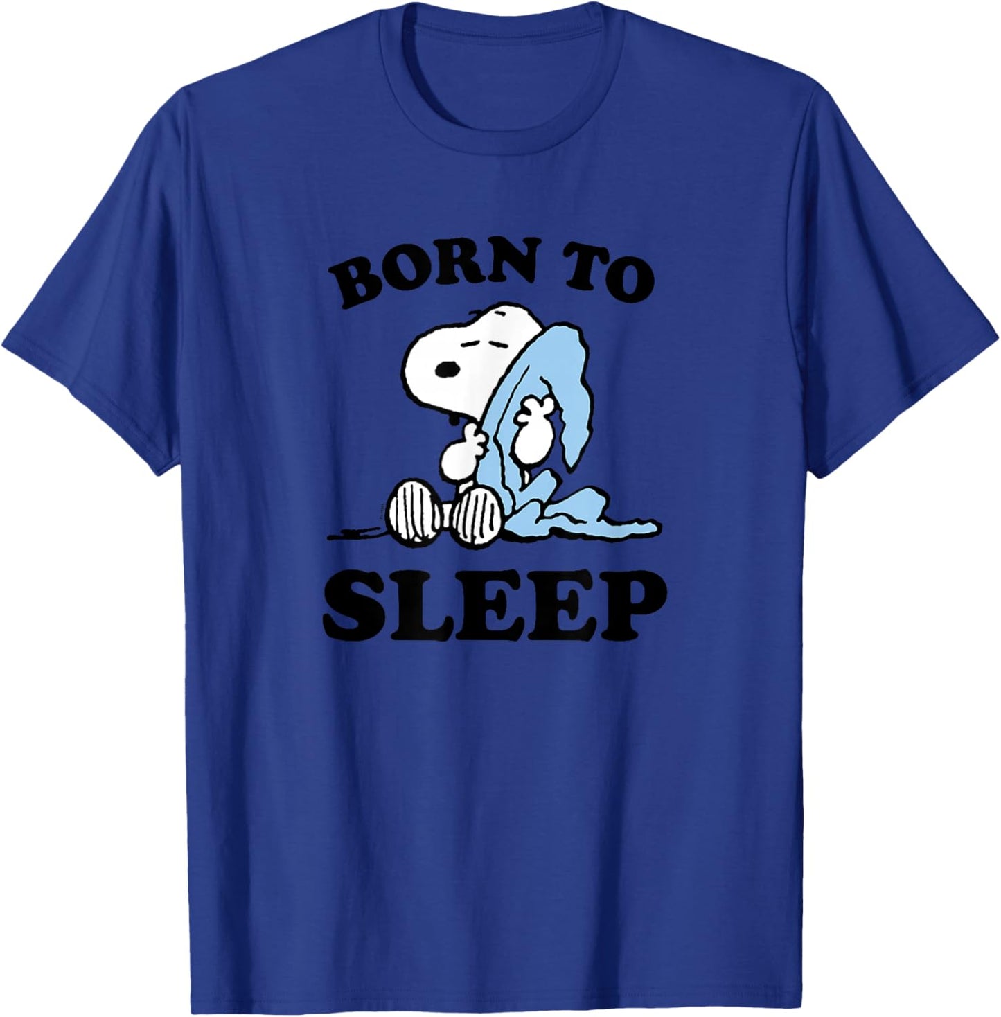 Peanuts - Snoopy Born to Sleep T-Shirt - T-Shirt | Royal