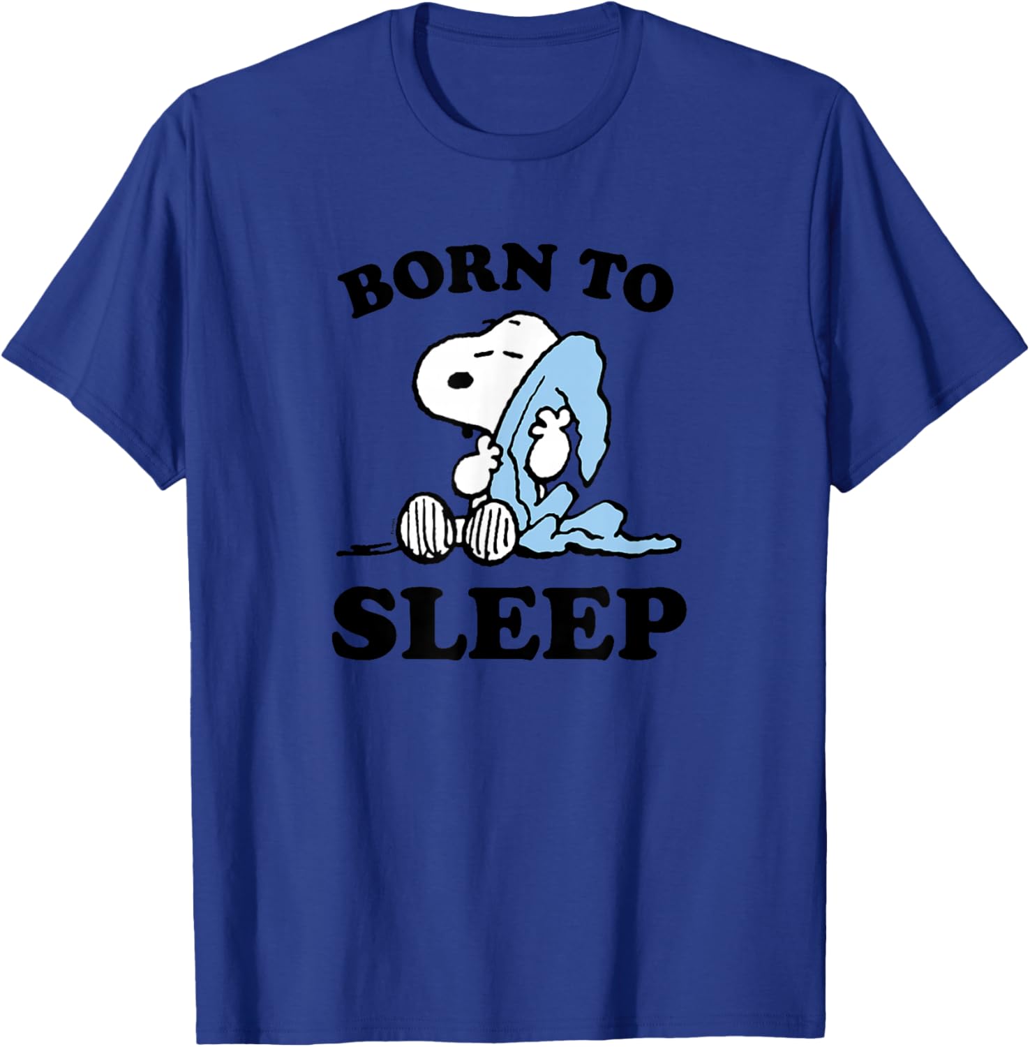 Peanuts - Snoopy Born to Sleep T-Shirt - T-Shirt | Royal