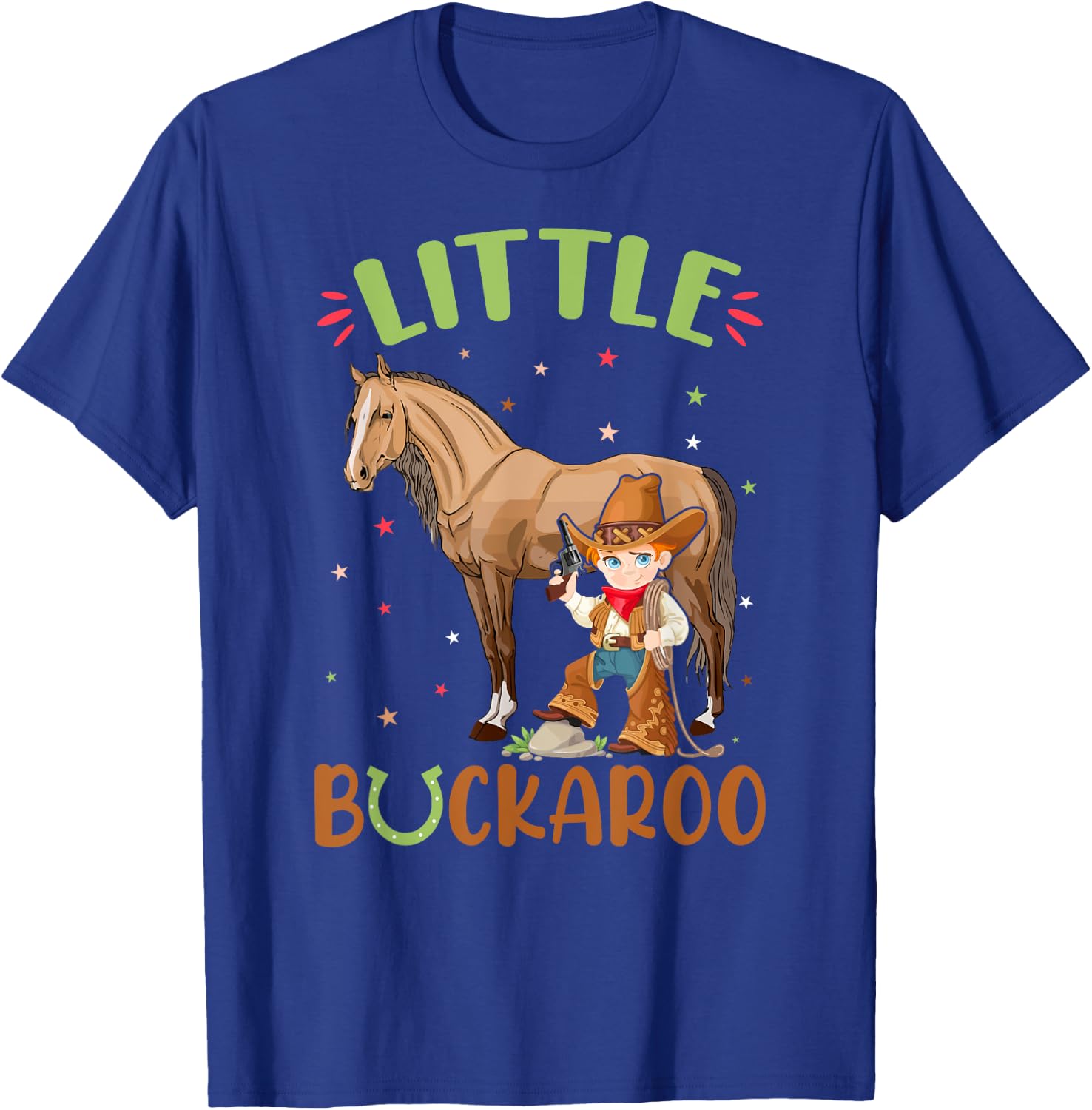 Cowboy Western Little Buckaroo Cowboy Costume T-Shirt - T-Shirt | Royal