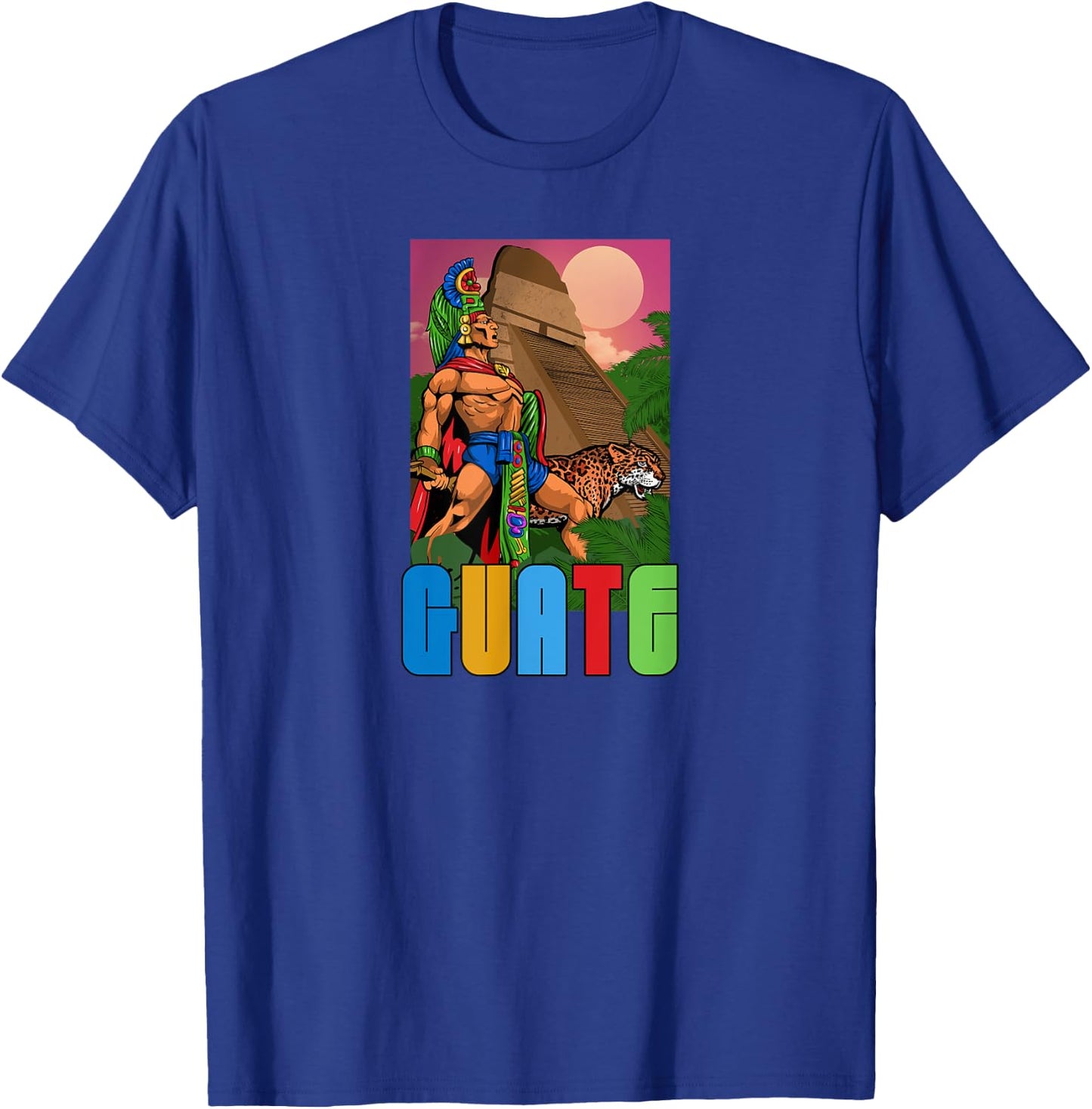 Guatemala Proud Hispanic Guate Flag Guatemalan Tecun Uman T-Shirt - T-Shirt | Royal
