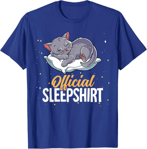 Sleeping Cat Official Sleepshirt T-Shirt - T-Shirt | Royal
