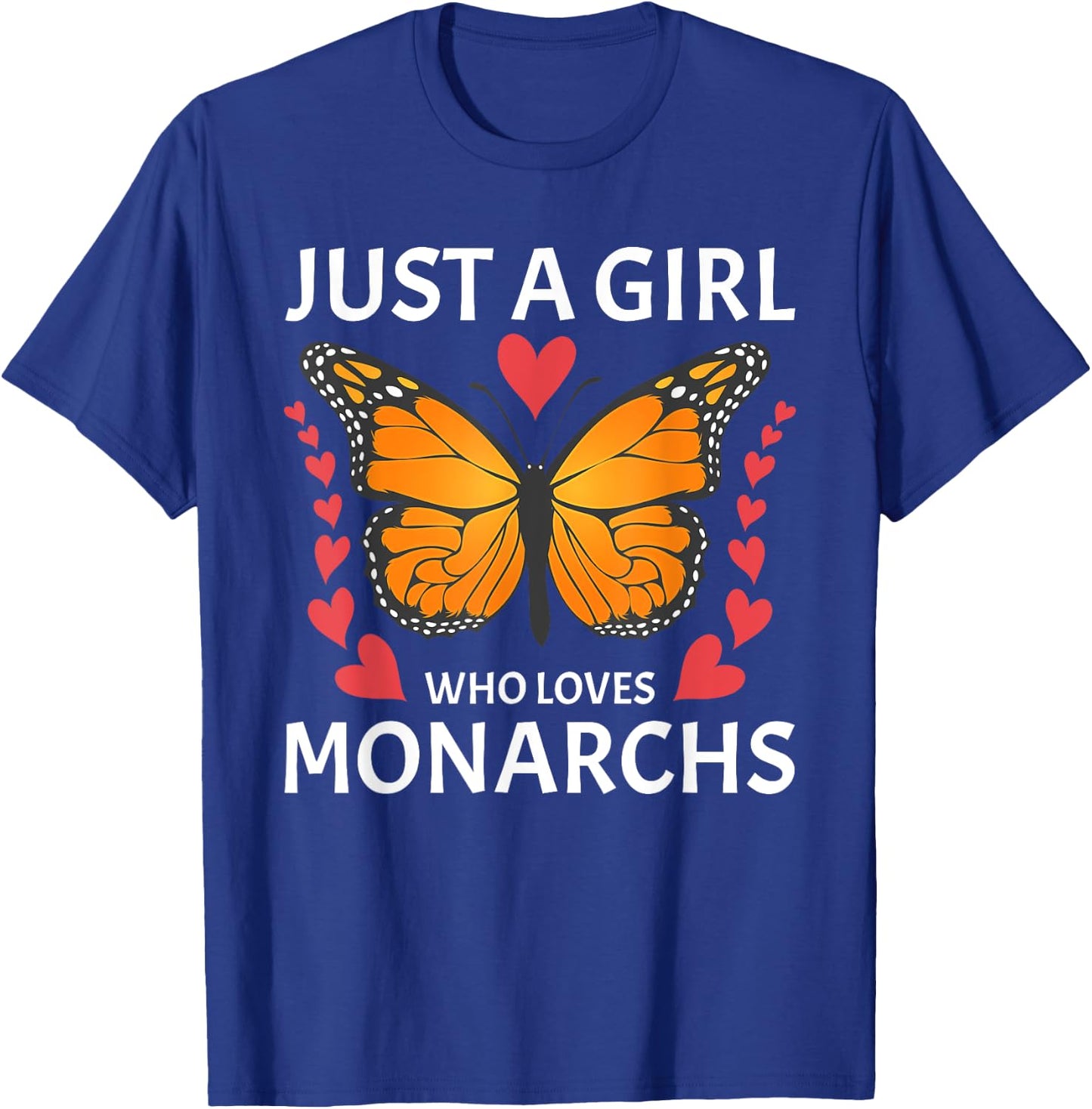 Funny Monarch Butterfly Art Girls Butterfly Lover T-Shirt - T-Shirt | Royal
