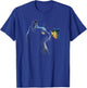 Cat Face - with Butterfly T-Shirt - T-Shirt | Royal