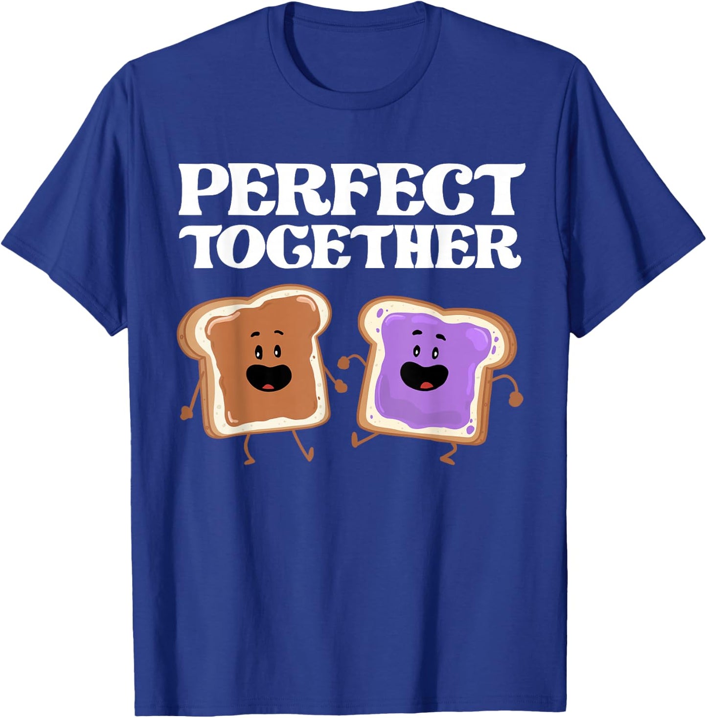 Miftees Besties Perfect Together Peanut Butter and Jelly T-Shirt - T-Shirt | Royal