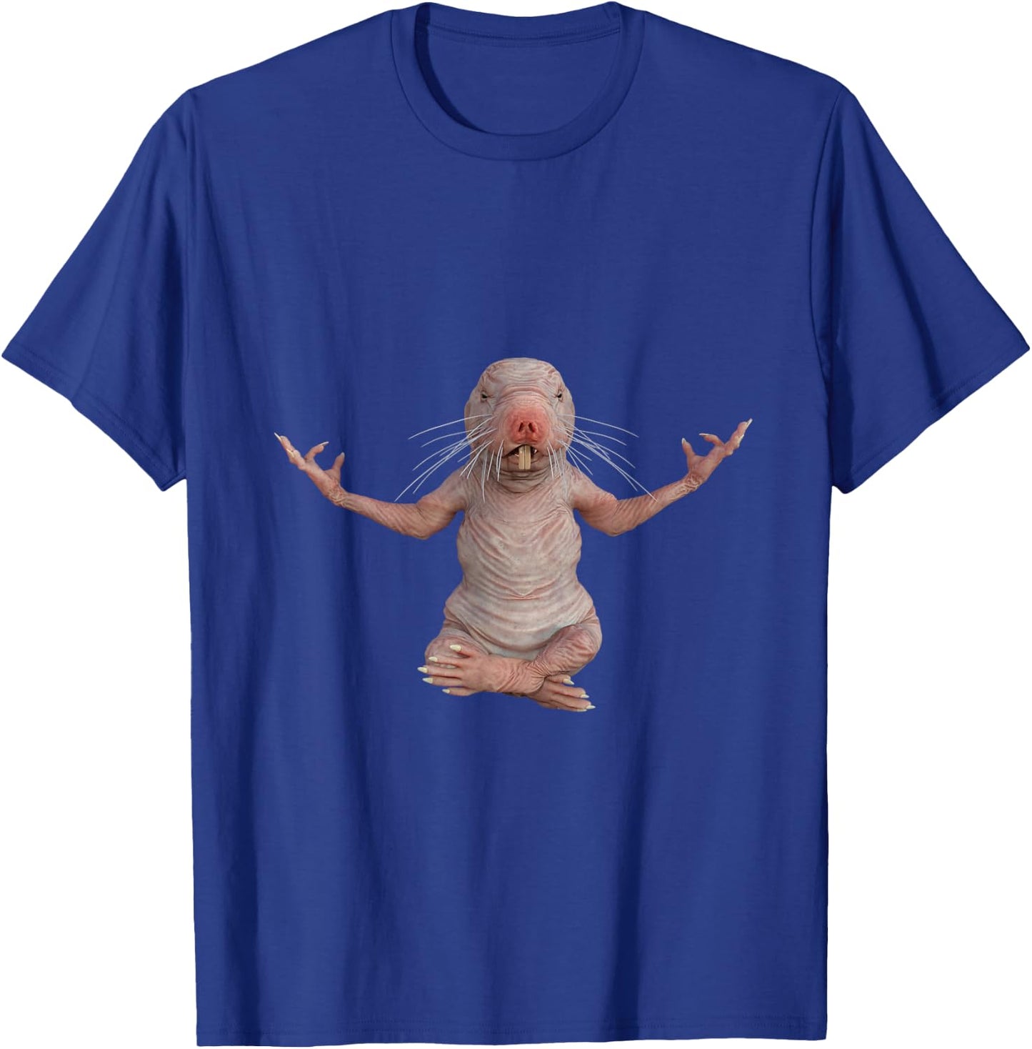 Funny Naked Mole-Rat Zookeeper Yoga Animal Lover Mole Rat T-Shirt - T-Shirt | Royal