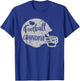 Football Grandma Fun Supportive American Football Grandma T-Shirt - T-Shirt | Royal
