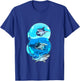 Kids Shark Boy 8 Years Birthday Child Children's Birthday T-Shirt - T-Shirt | Royal