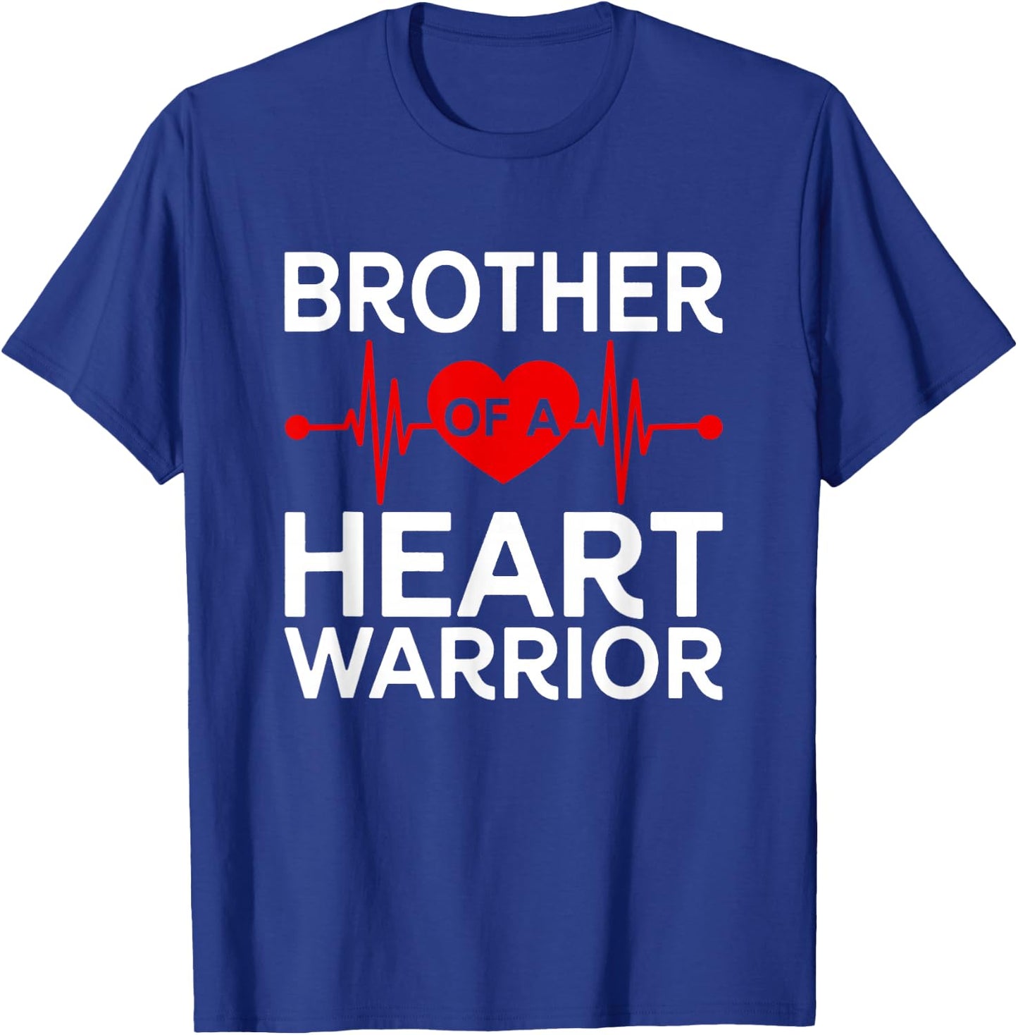 Heart Warrior CHD Warrior Brother Congenital Heart Disease T-Shirt - T-Shirt | Royal