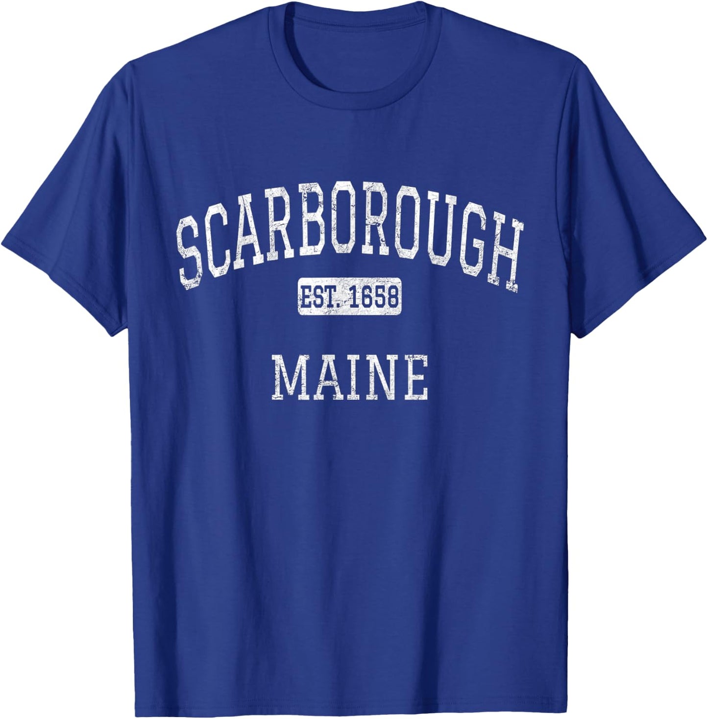 Scarborough Maine ME Vintage T-Shirt - T-Shirt | Royal