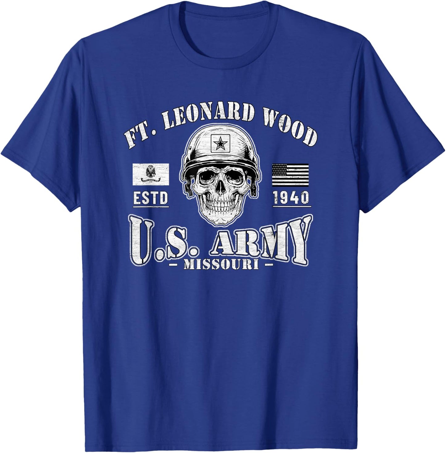 Fort Leonard Wood Missouri Basic Combat Training Gifts T-Shirt - T-Shirt | Royal