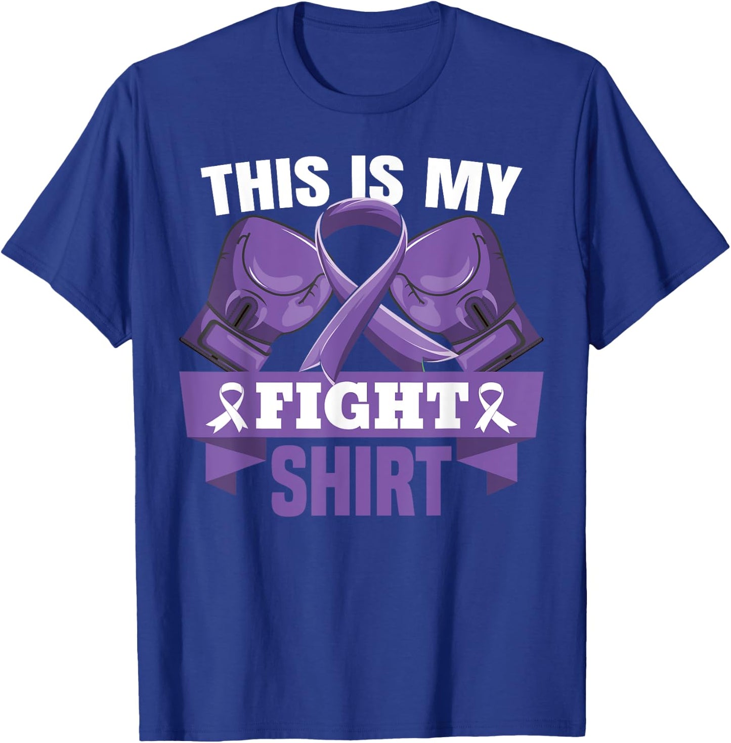 This Is My Fight Shirt Hodgkin lymphoma Fighter Strong T-Shirt - T-Shirt | Royal